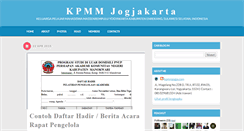 Desktop Screenshot of kpmmjogja.com